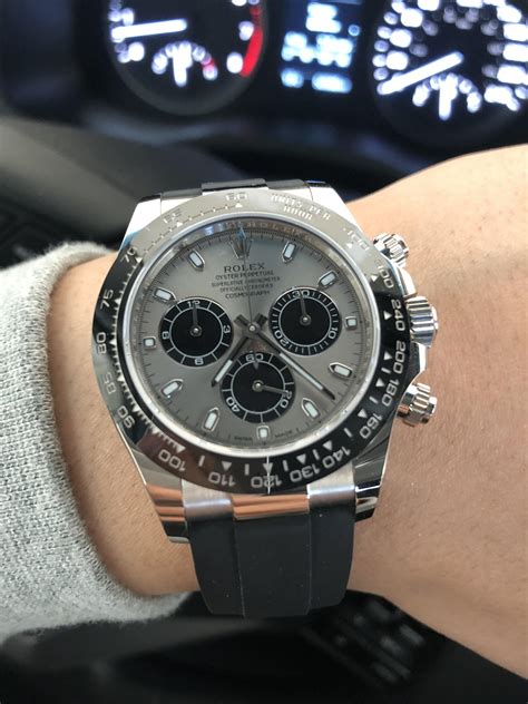 rolex daytona white gold bracelet.